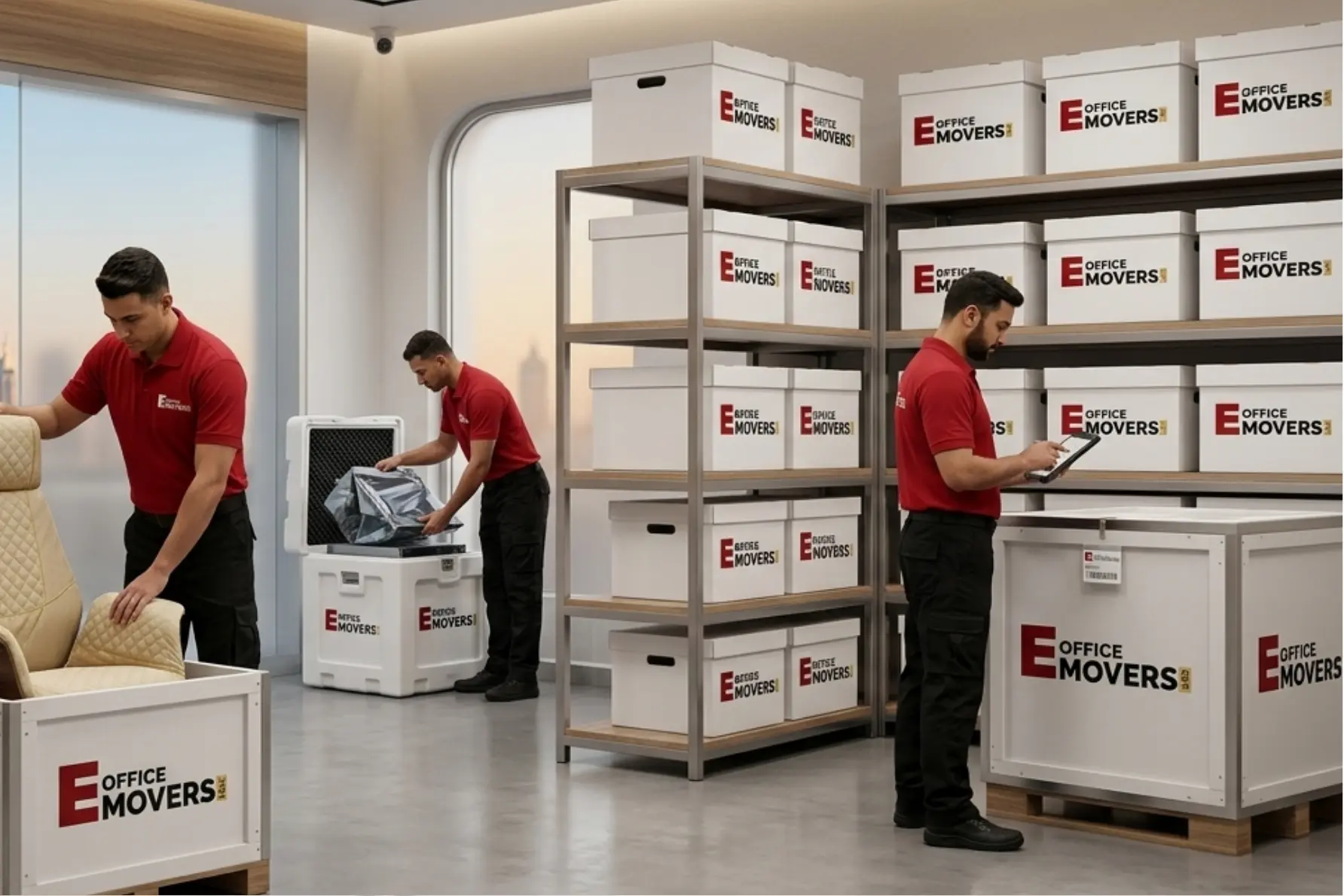 Branded and specialist asset storage Dubai custom protective wrapping