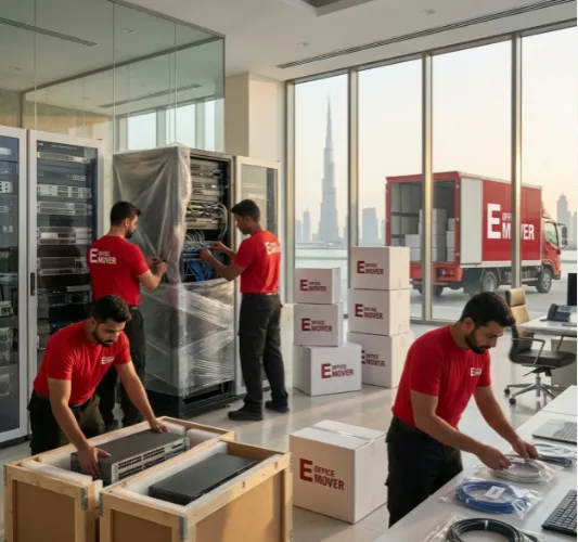 IT infrastructure relocation in Dubai - server room migration