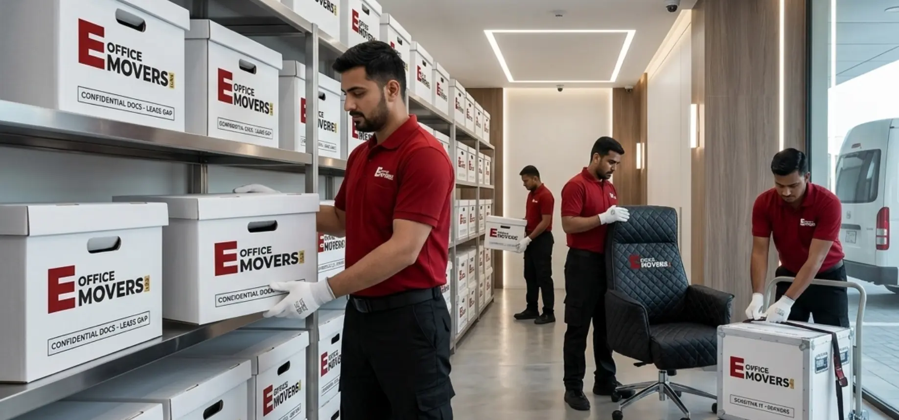 Interim relocation storage for office moves in Dubai