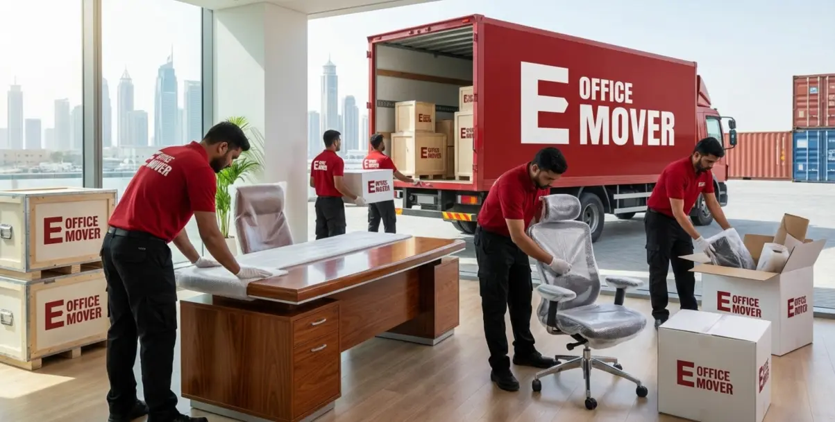International office furniture relocation from Dubai to 32+ countries