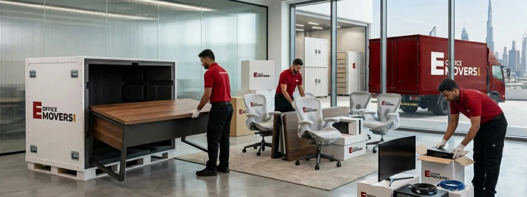 Staged delivery from storage to fit-out timeline coordination Dubai