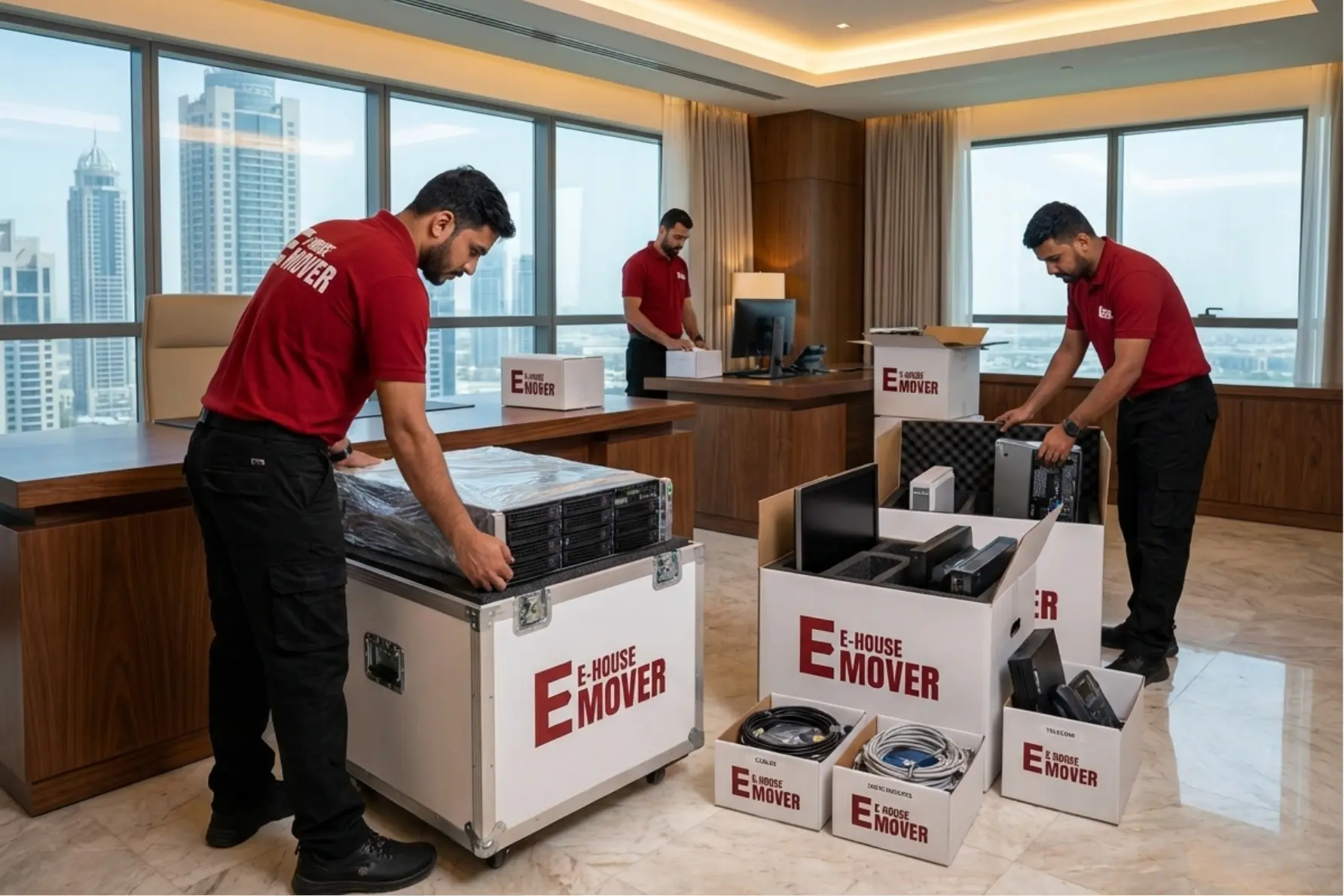 IT equipment packing service anti-static protocol Dubai