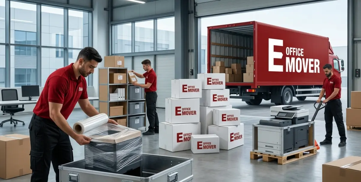 Industrial office relocation Jebel Ali Al Quoz warehouse Dubai
