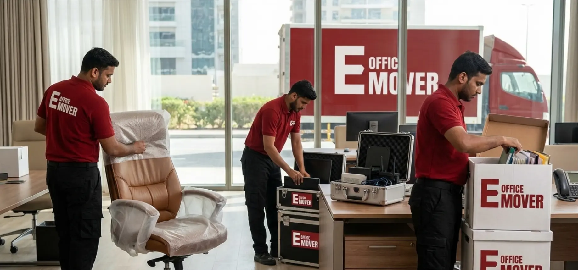Partial and selective office packing service Dubai
