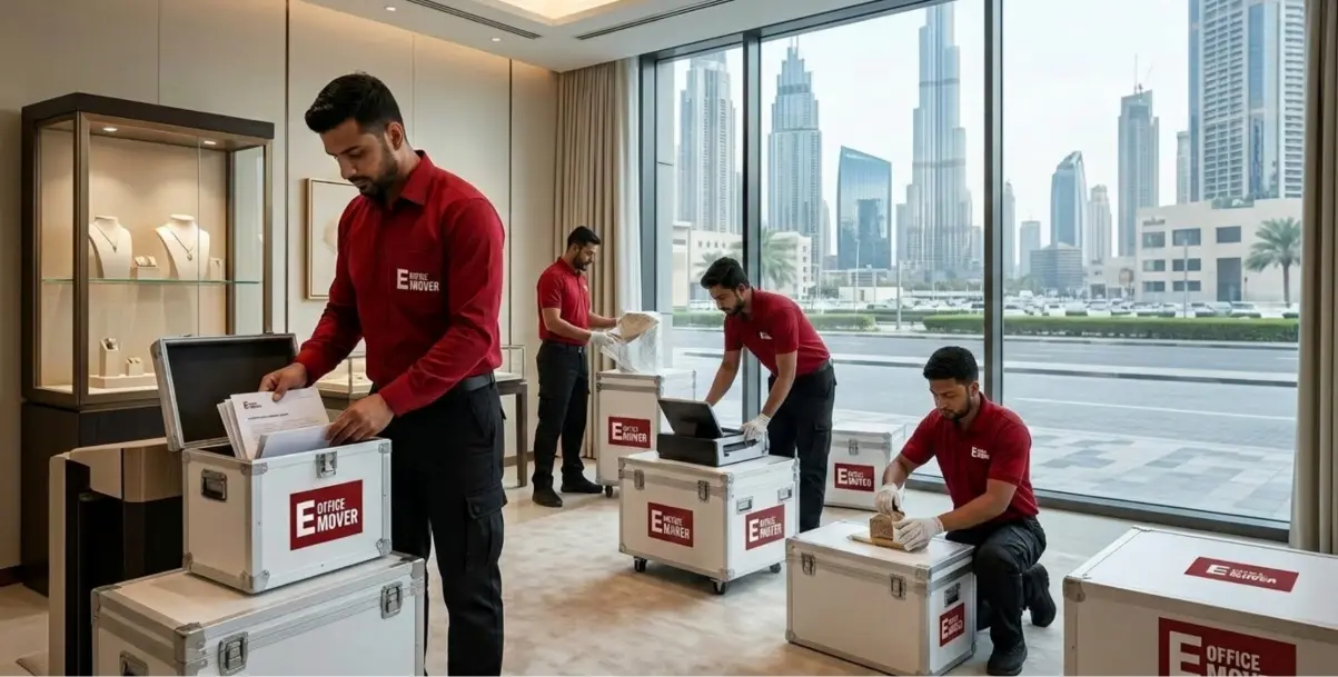 Retail showroom brand fixture relocation Dubai