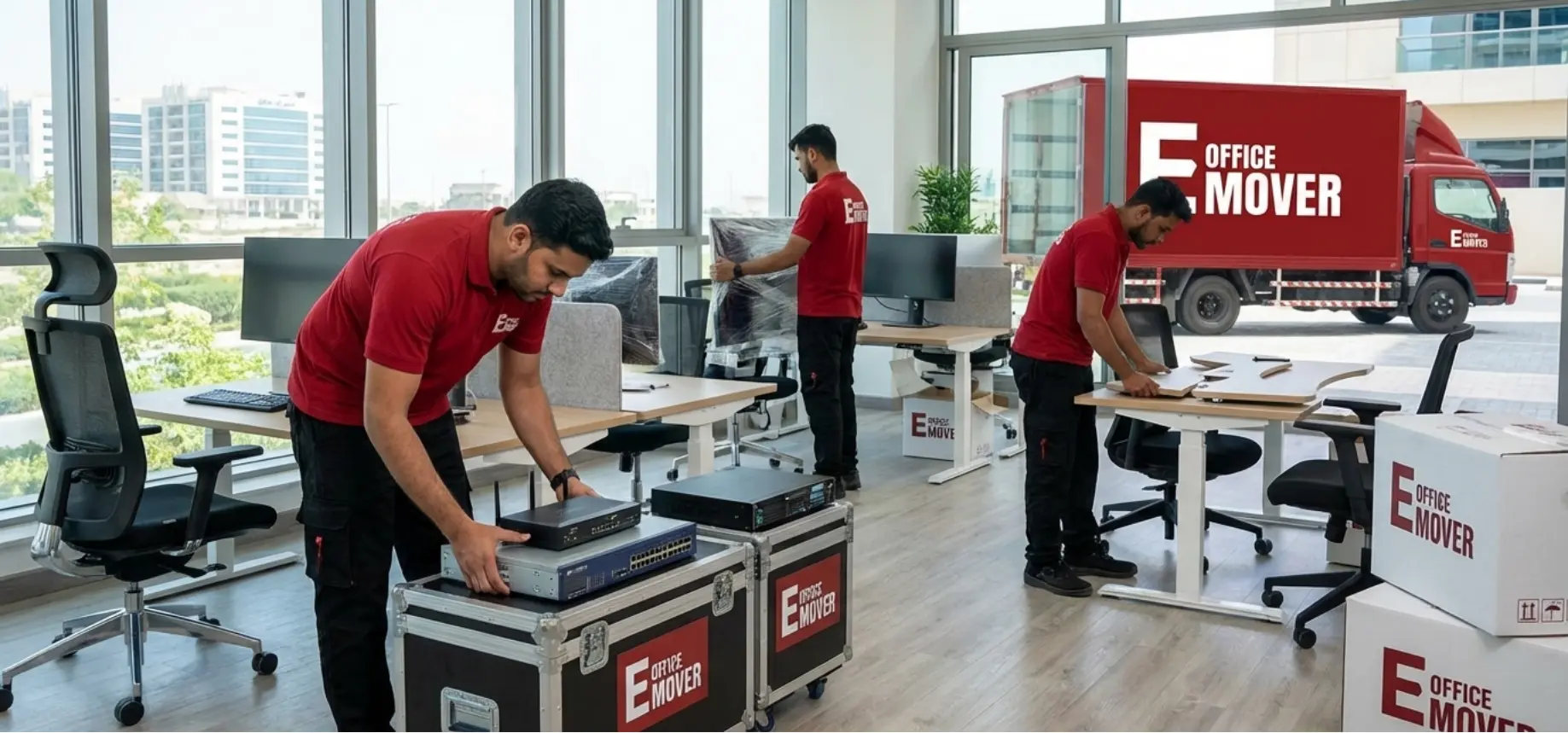 Technology company server room relocation Dubai Internet City