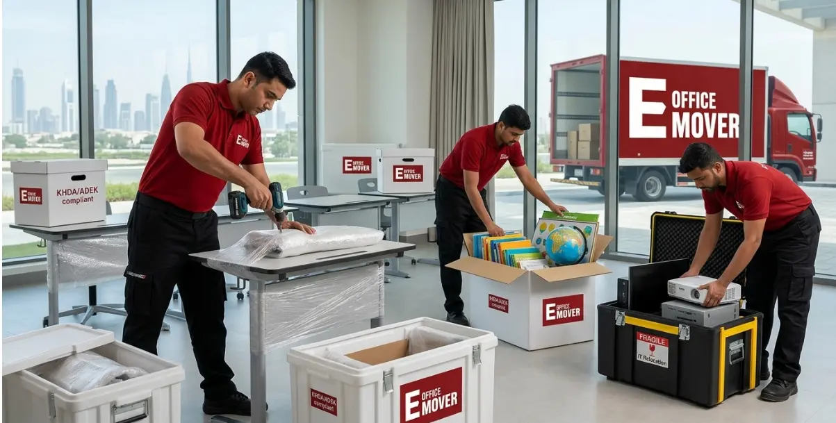 School library relocation KHDA ADEK academic calendar Dubai Abu Dhabi